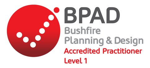 Bushfire Planning & Design Accredited Practitioner Level 1 Logo